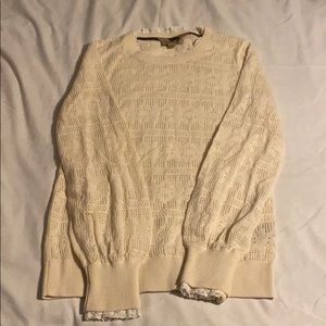Burberry sweater with lace details